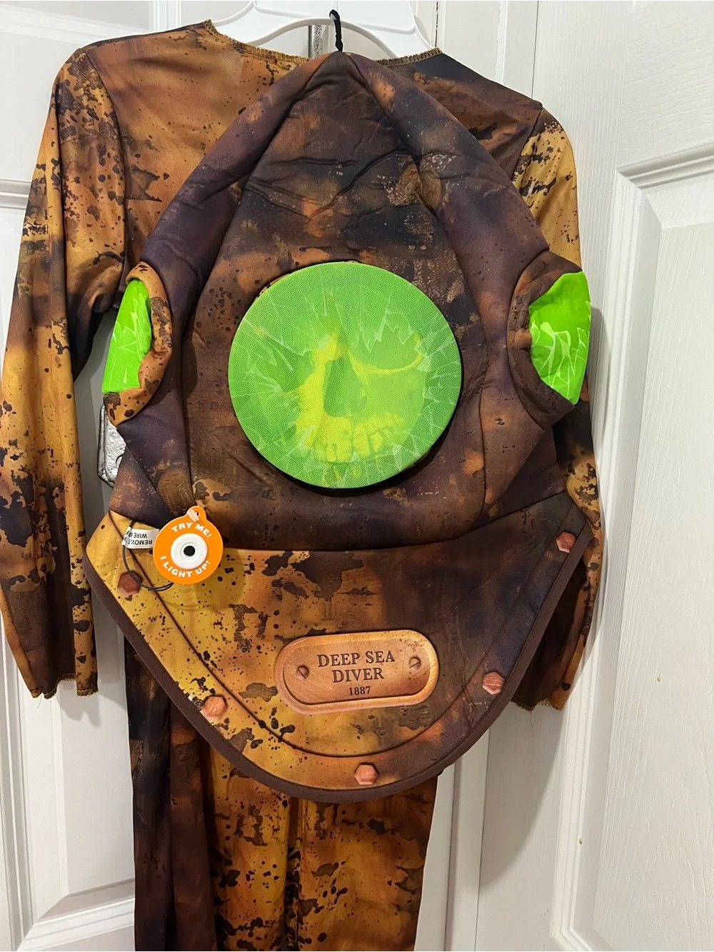 Target Deep Sea Diver Costume in Brown and Bright Green - Picture 2 of 8